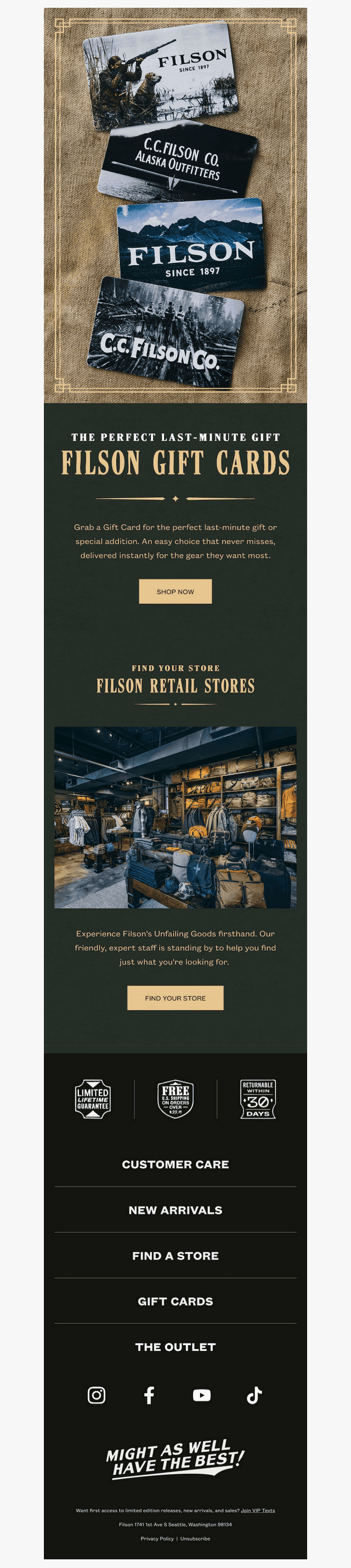 Filson email from Tue, Dec 23, 2025