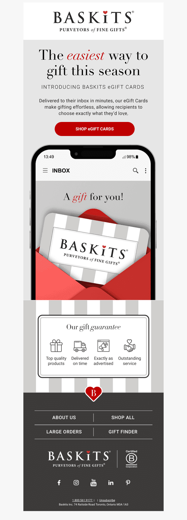 Baskits email from Tue, Dec 23, 2025
