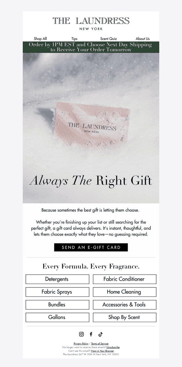 Forgot a gift? Hello E-Gift Cards! 🤍