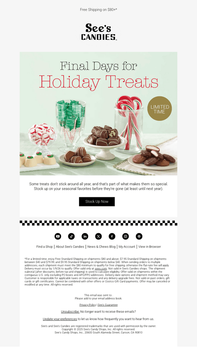 Leaving Soon: Winter Limited Time Sweets ☃️