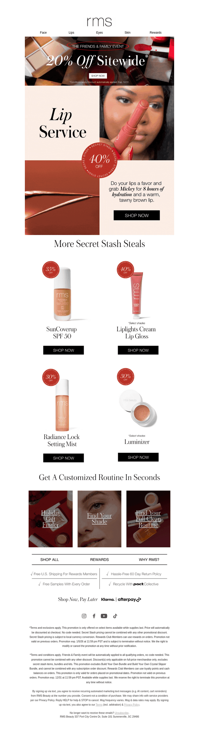40% Off Legendary Lips