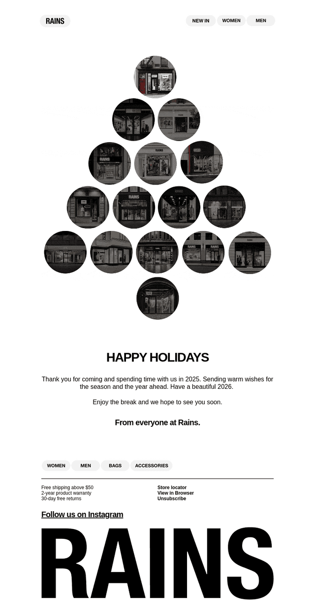 A message from your favorite store.​