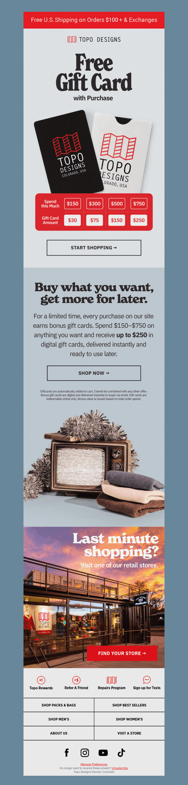 Topo Designs email from Wed, Dec 24, 2025