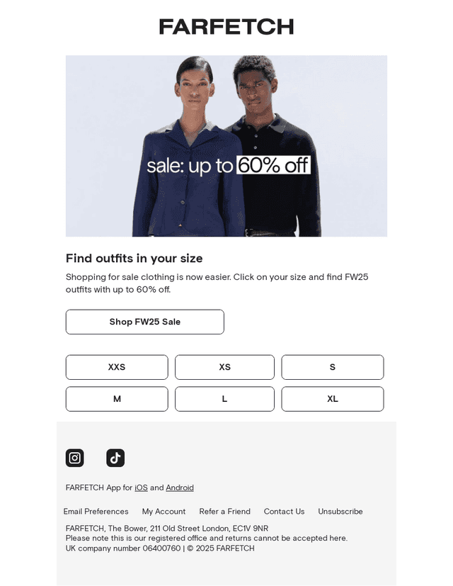 FW25 sale: shop by size
