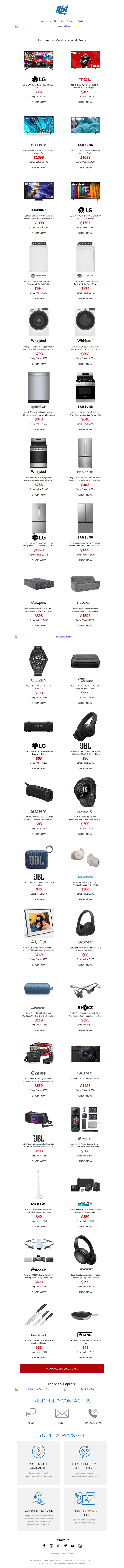 Abt Electronics email from Thu, Dec 25, 2025