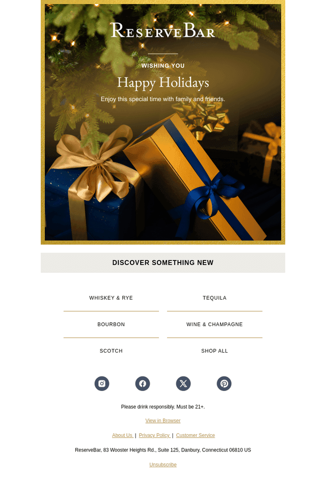 Happy Holidays from ReserveBar
