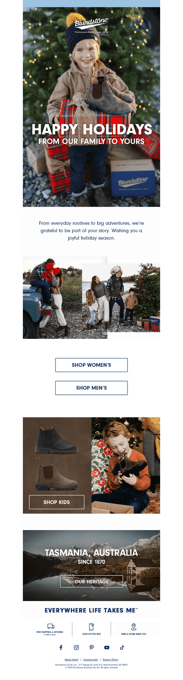 Happy Holidays From Blundstone