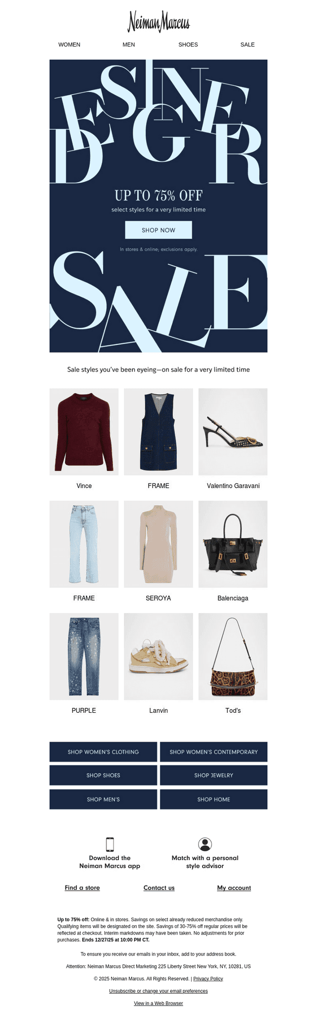 Prep your 2026 wardrobe with designer savings