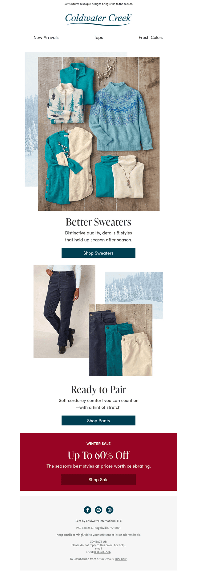 Wintry Sweaters Knit with Care
