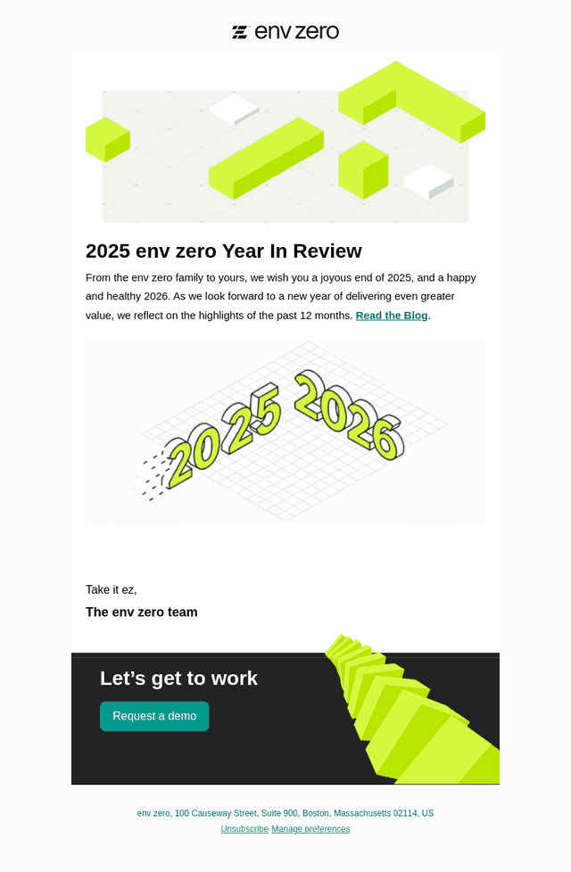 env0 email from Fri, Dec 26, 2025