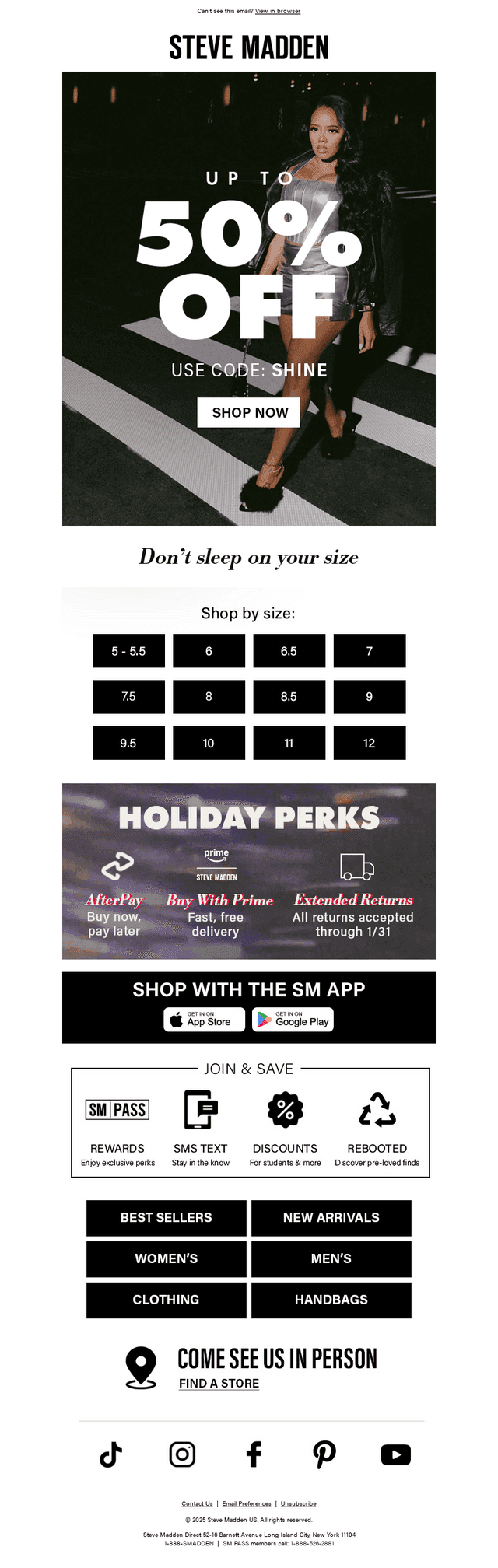 Sizes Moving Fast: Up To 50% Off
