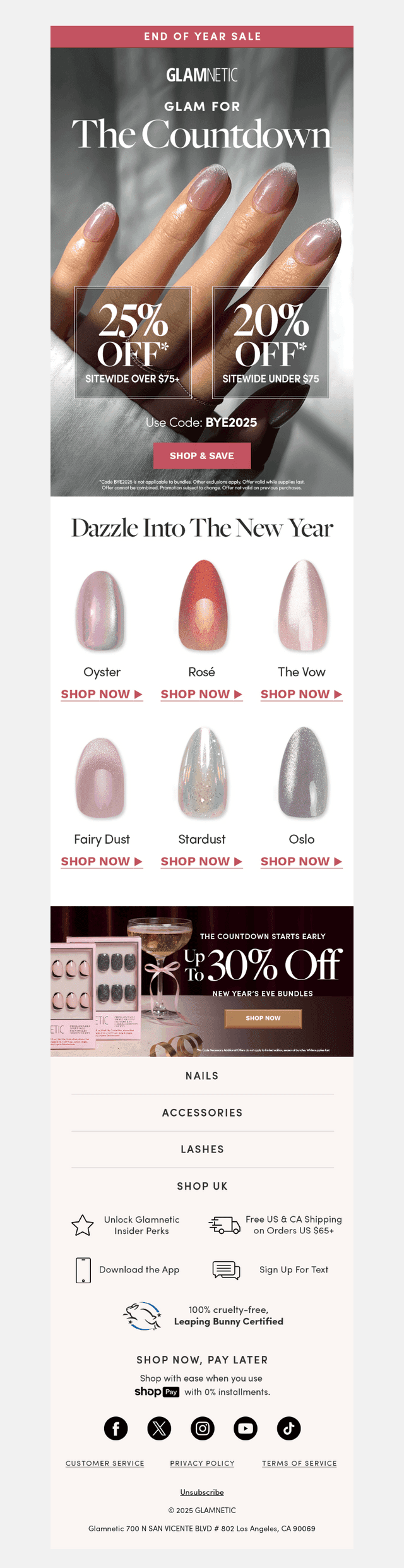 NYE-Ready & Up to 25% OFF ✨