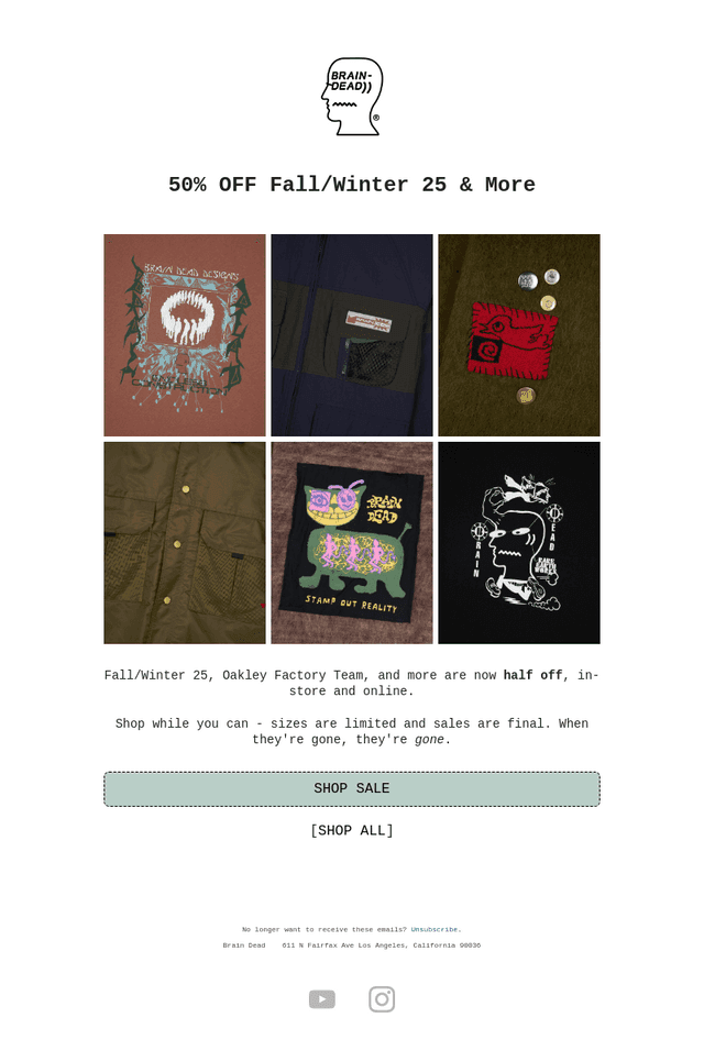 Brain Dead email from Fri, Dec 26, 2025