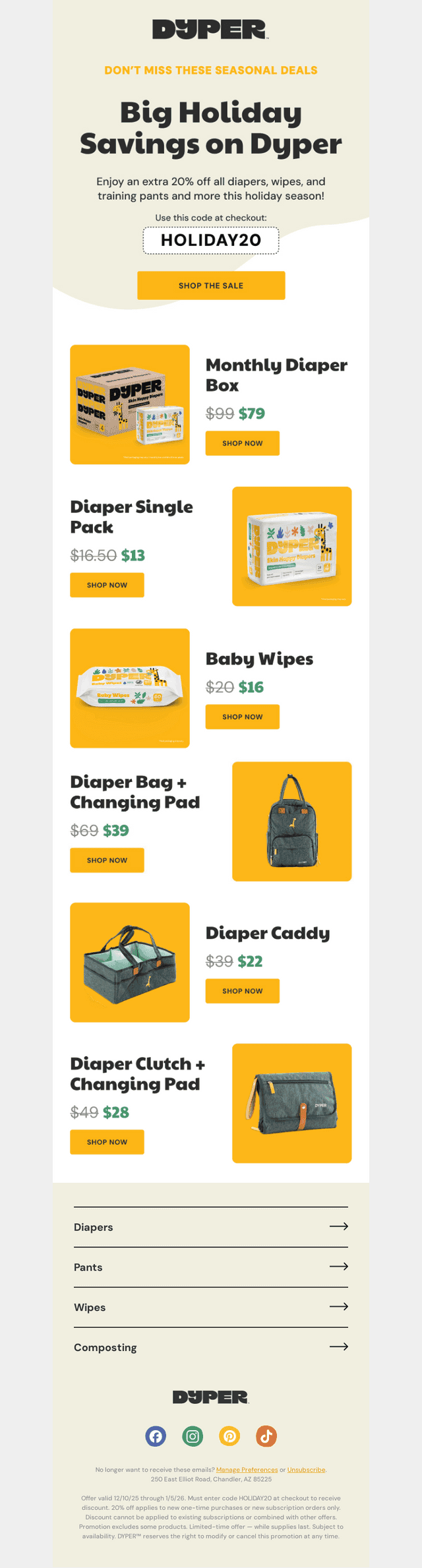 In case you missed it: 20% off everything!