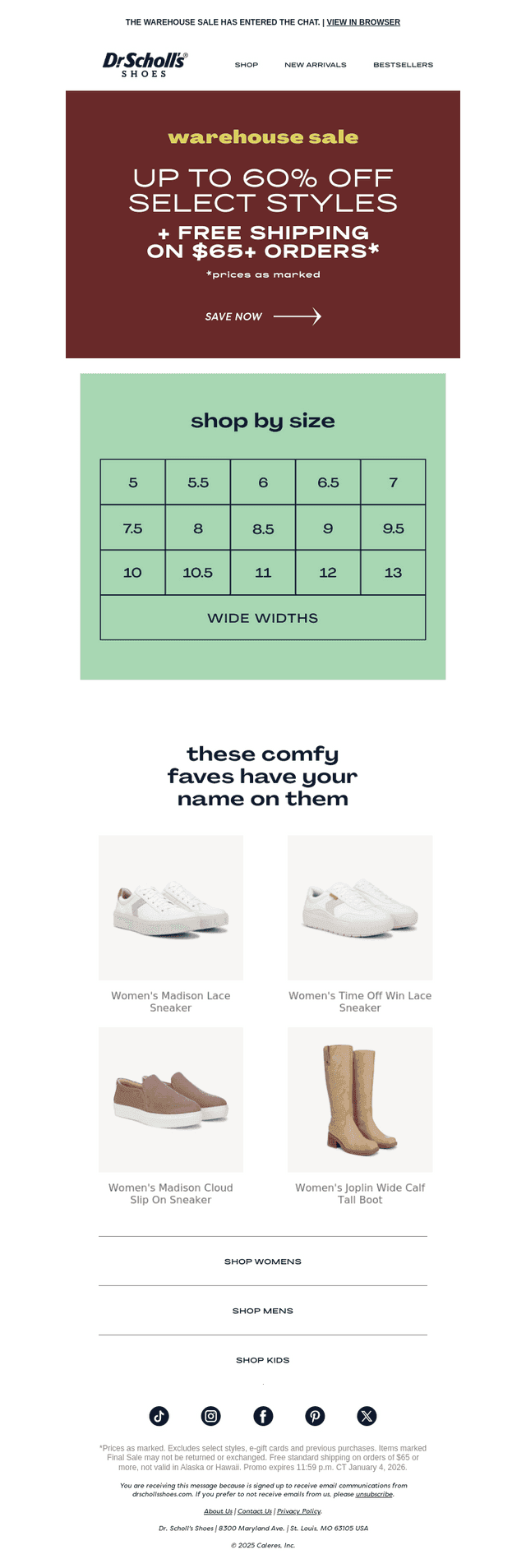 Up to 60% off STARTS NOW!