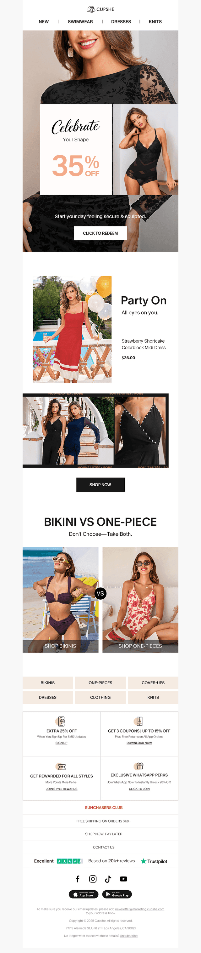 Celebrate Your Shape with 35% Off