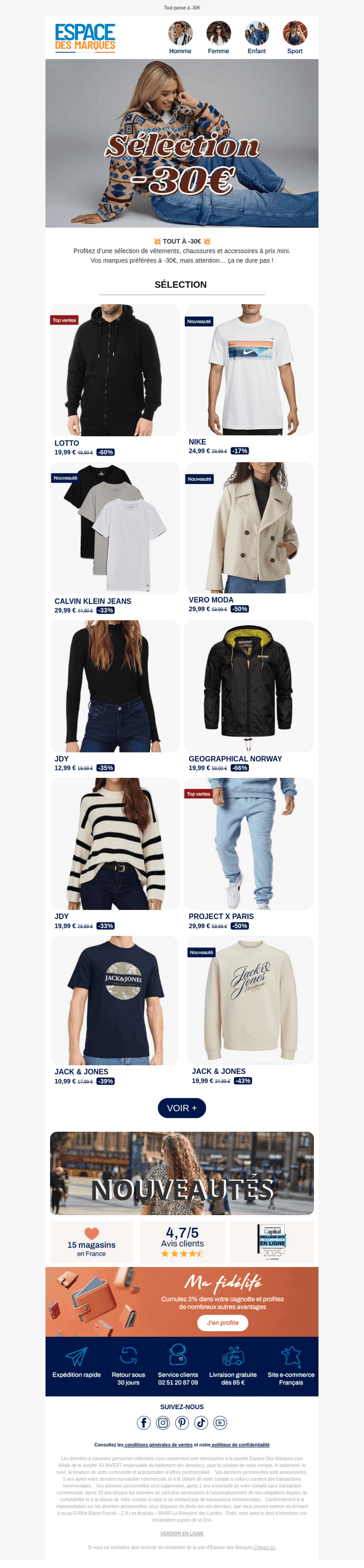 Flash : tout à -30€ GO ! 🚨