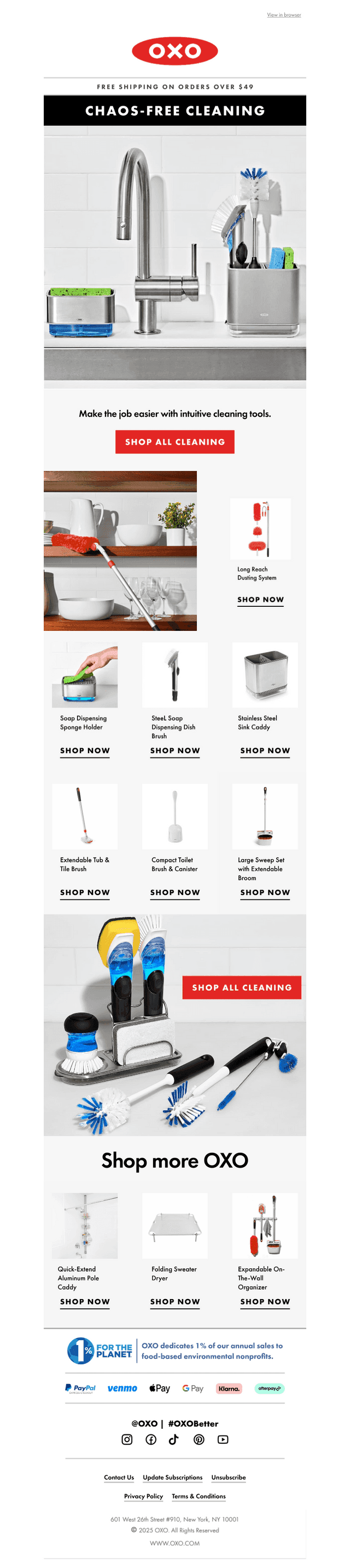 OXO email from Sat, Dec 27, 2025