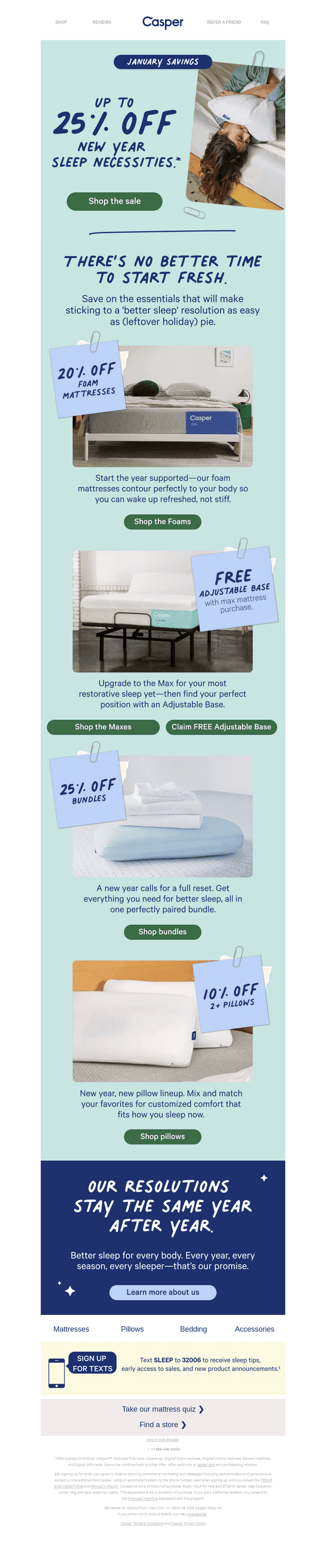 Reset your rest with up to 25% off.