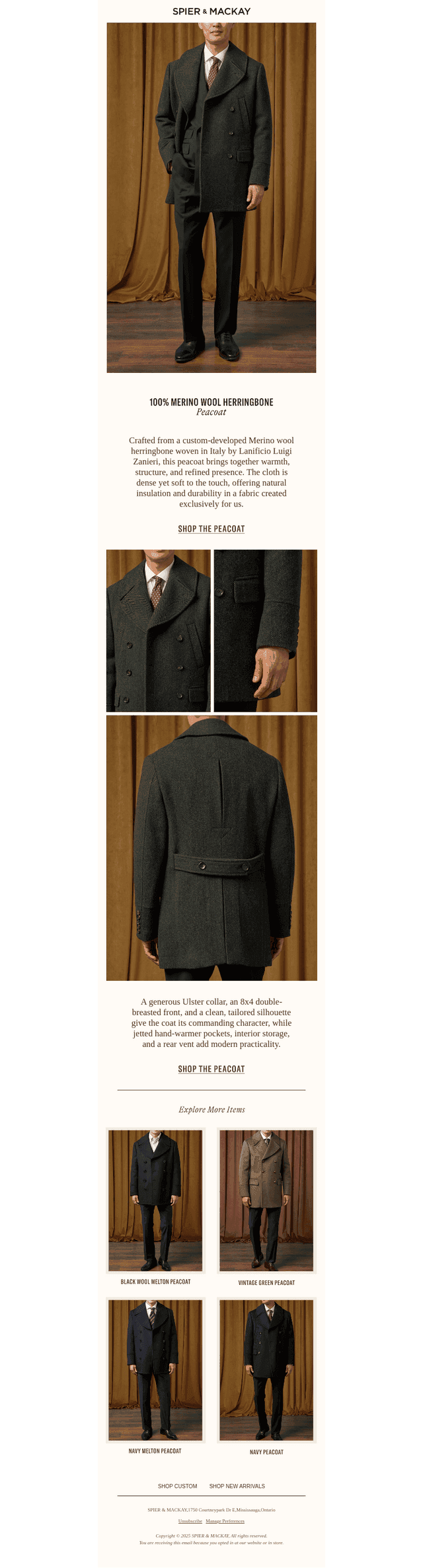 The Iconic Winter Peacoat