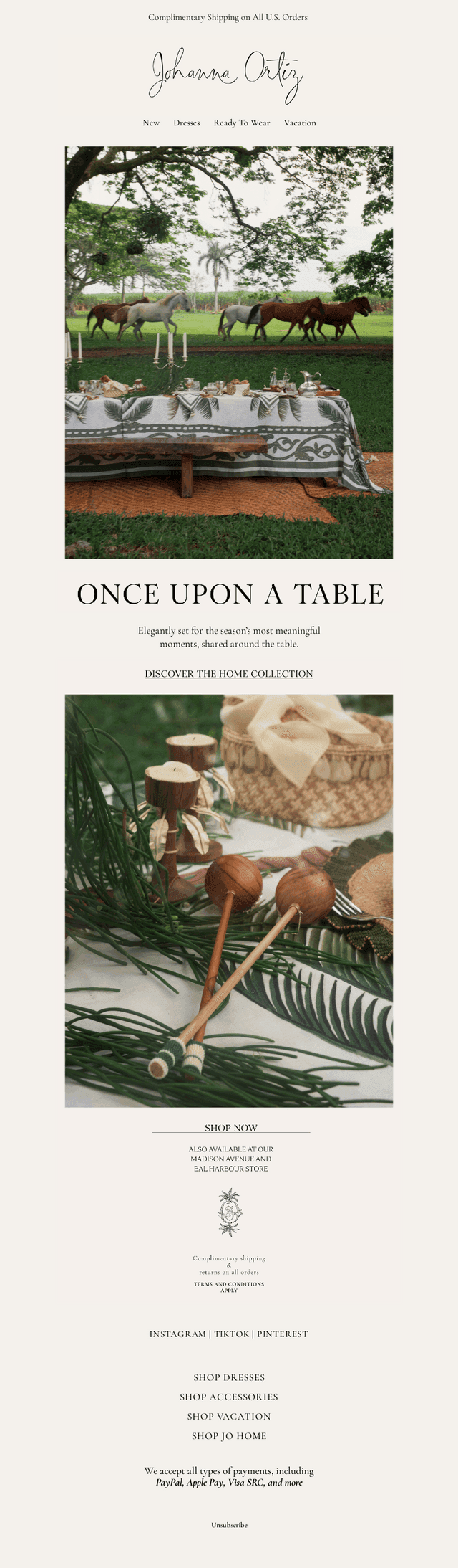 Once Upon a Table
