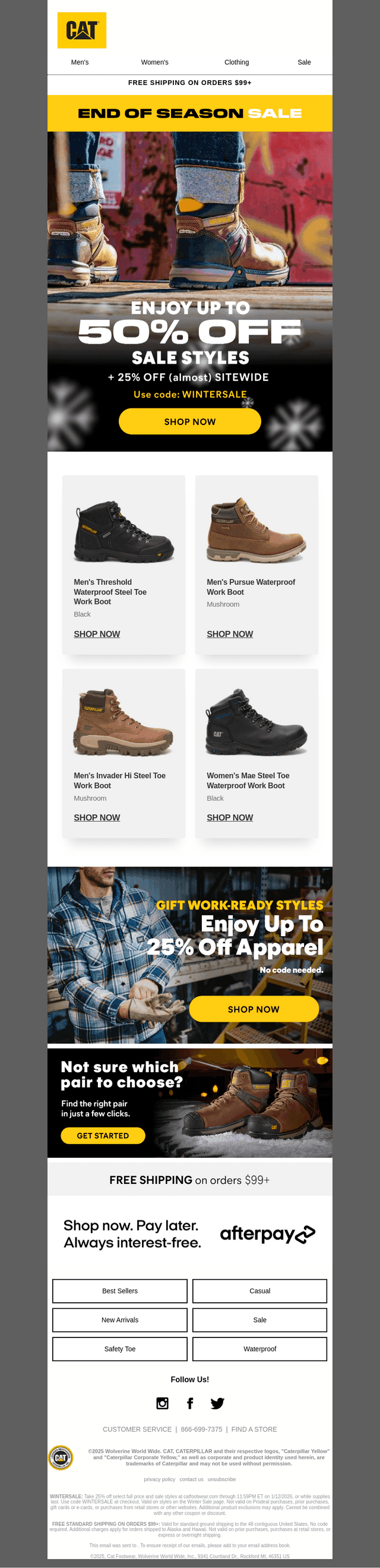 Take an EXTRA 25% off markdowns!