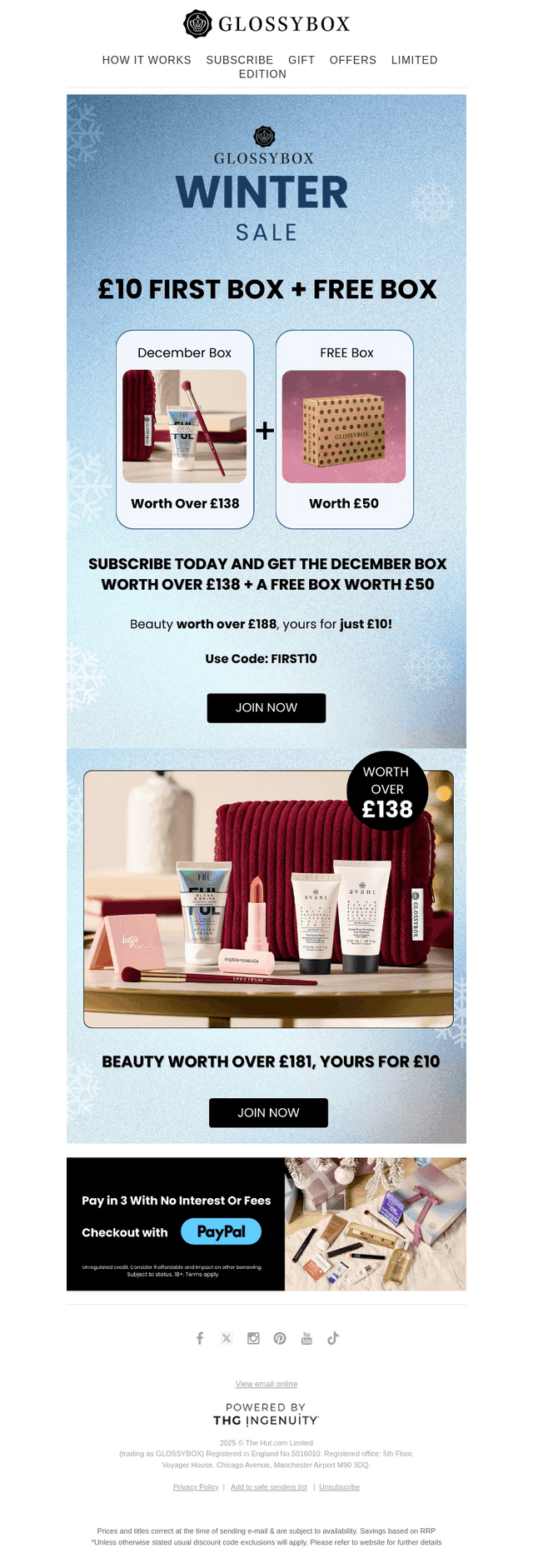 QUICK! £10 First Box + FREE Box 😱