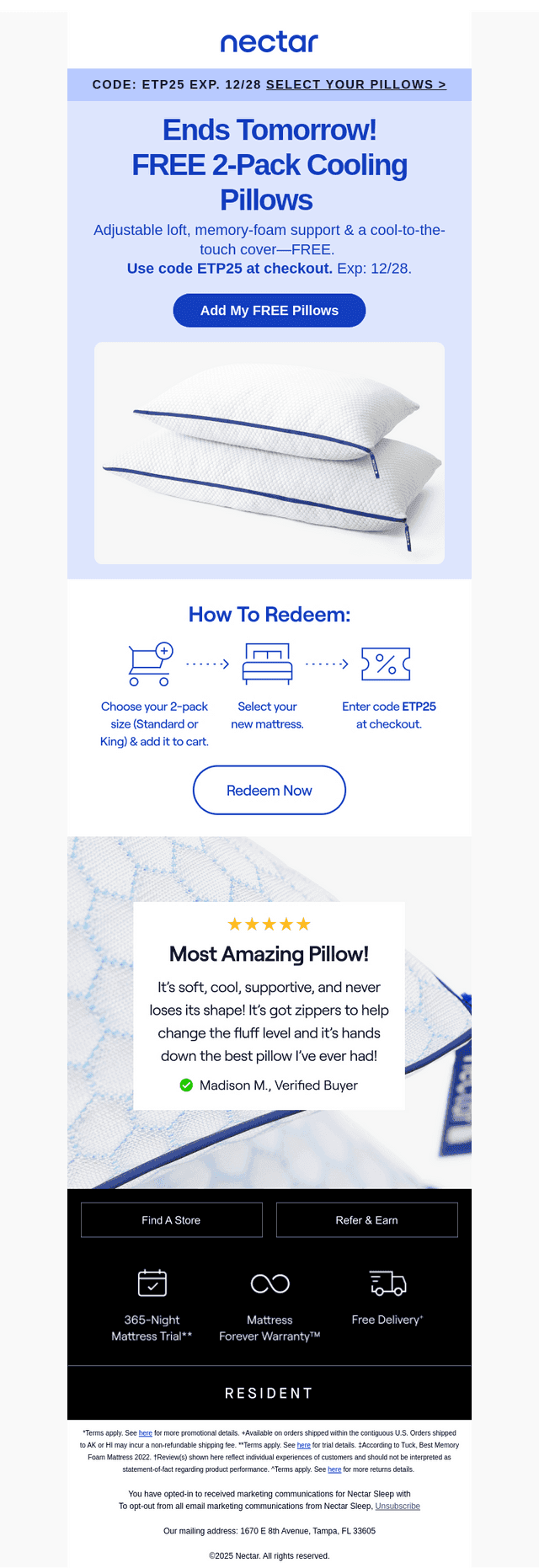 🧊 Ends Tomorrow! FREE 2-Pack Cooling Pillows