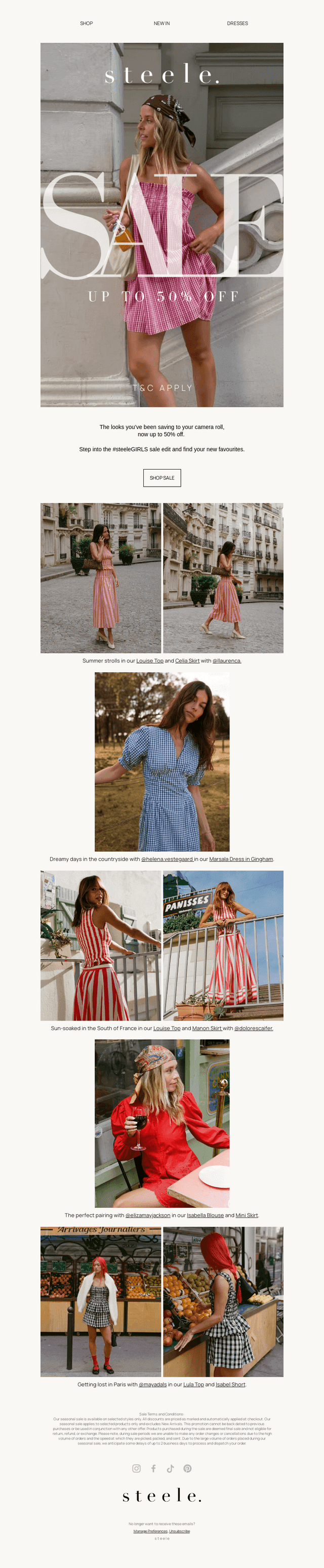 Seen On #steeleGIRLS Sale Edit