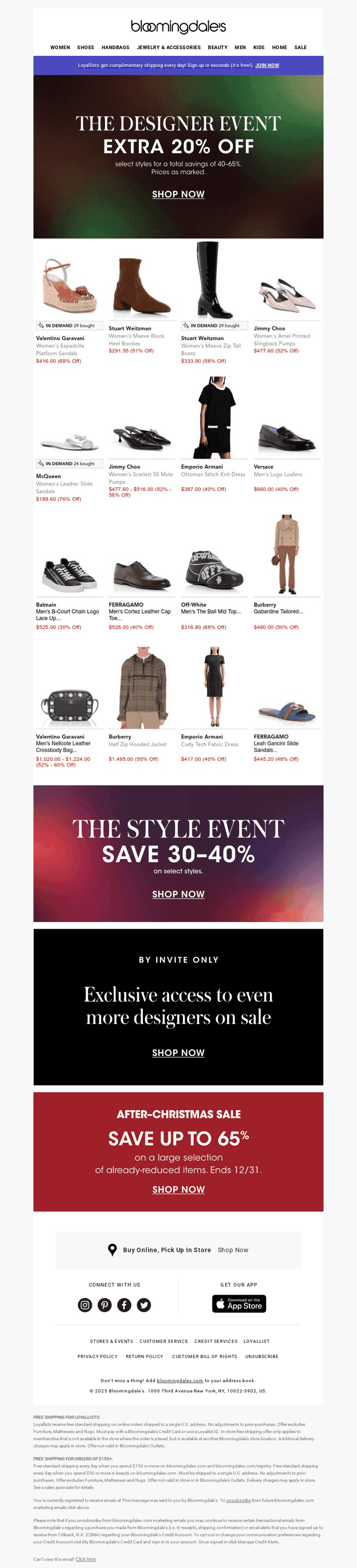 Extra 20% off The Designer Event