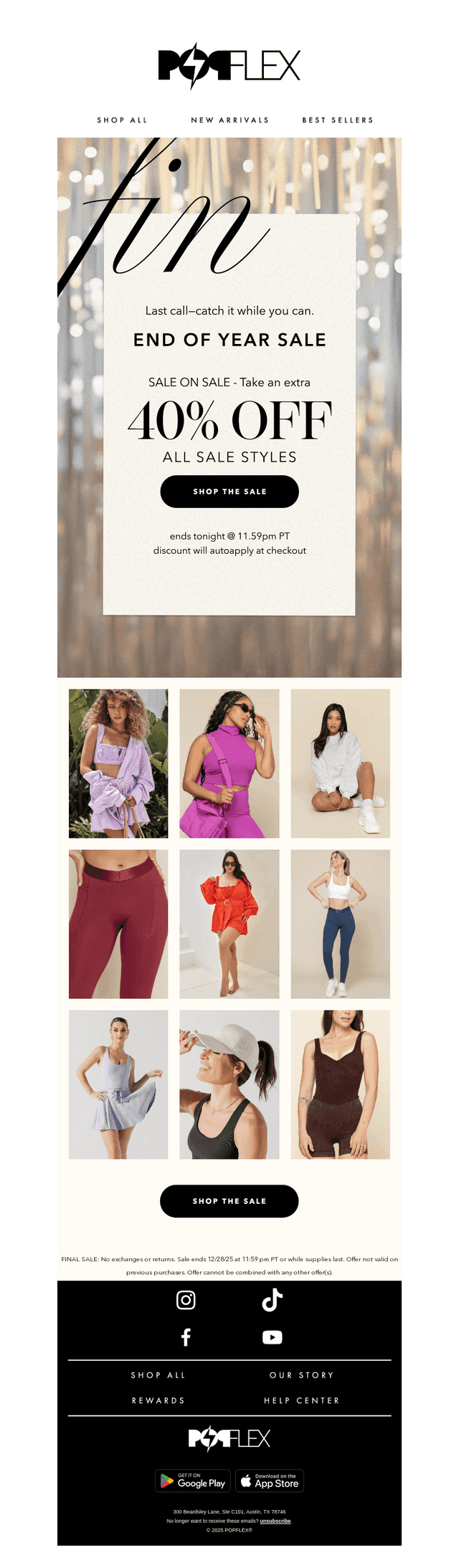 LAST CHANCE: Save an extra 40% on sale styles →