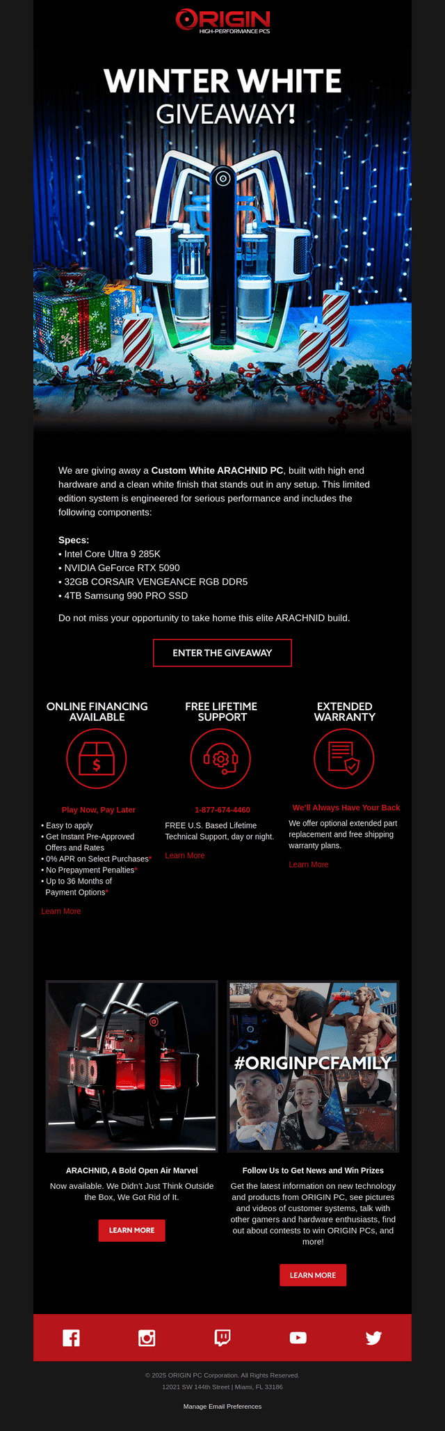 ORIGIN PC email from Mon, Dec 29, 2025