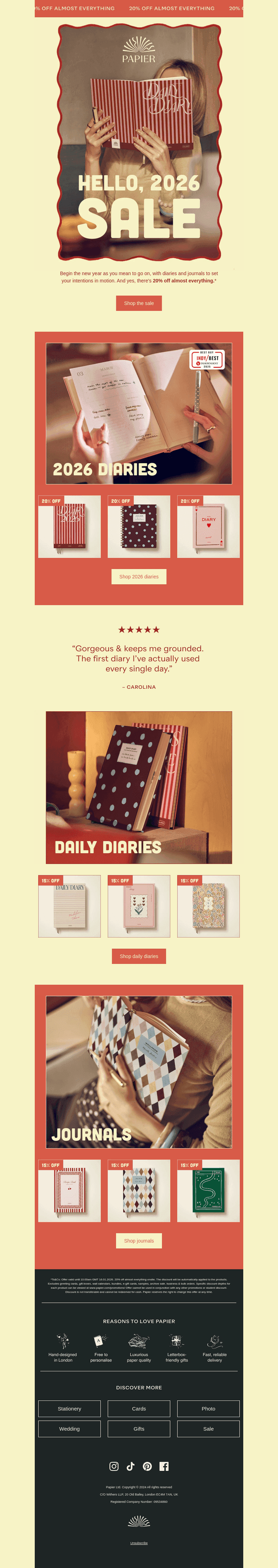 A diary for what’s next (with 20% off!)