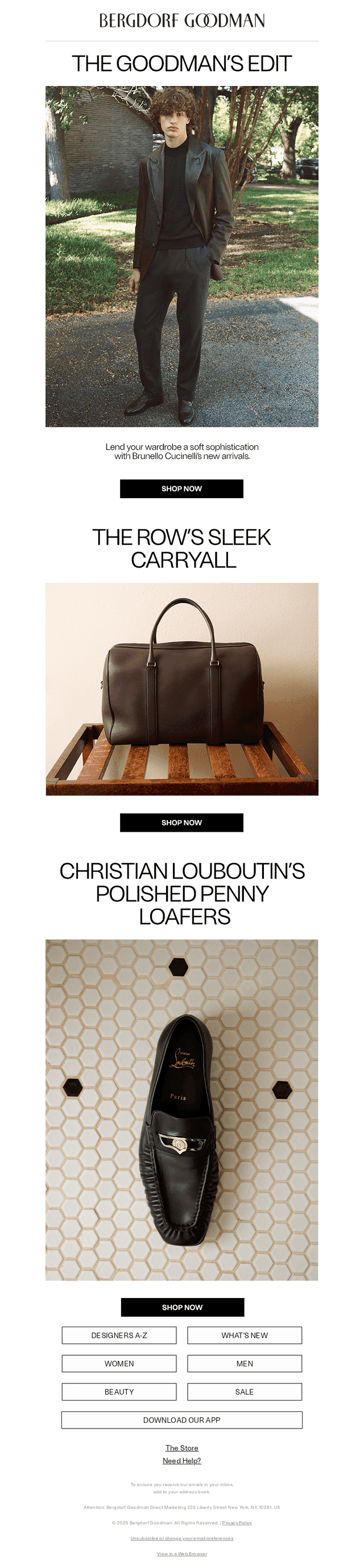 Goodman’s Edit: Timeless Style
