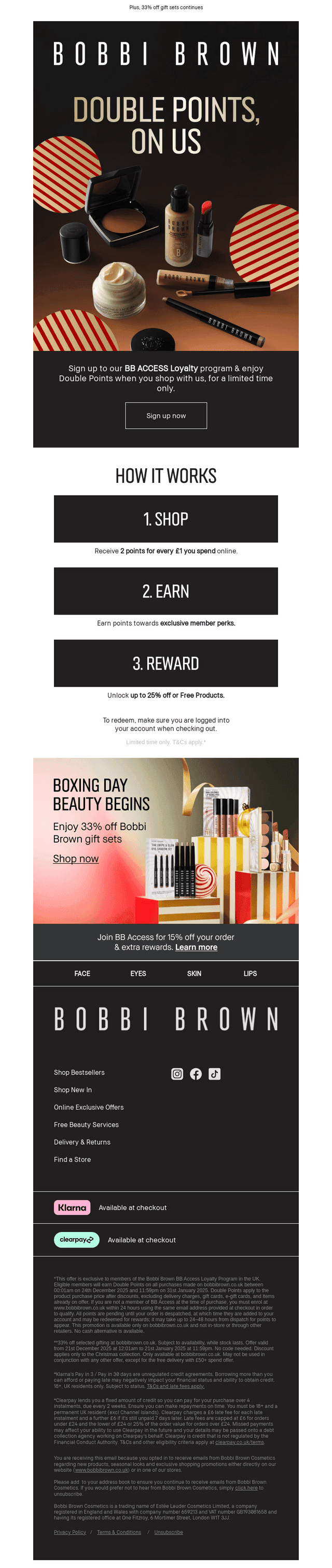 Bobbi Brown Cosmetics email from Tue, Dec 30, 2025
