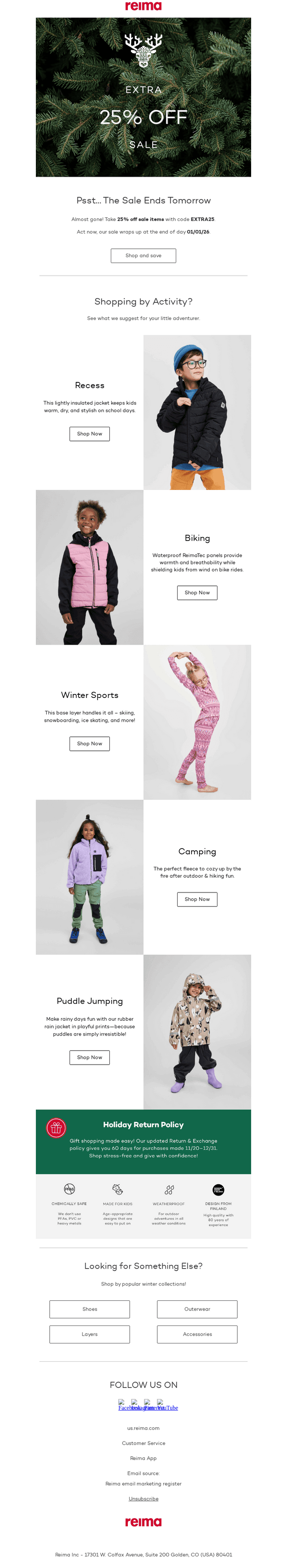 Psst... Extra 25% Off Sale Ends Tomorrow!