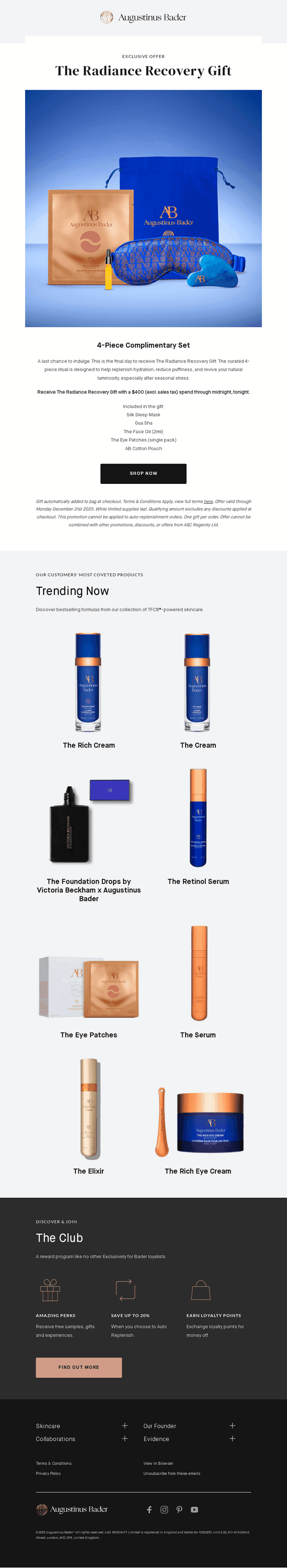 Offer Ends Tonight: The Radiance Recovery Gift