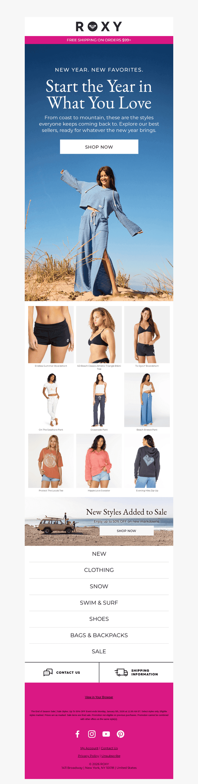 Roxy email from Thu, Jan 1, 2026