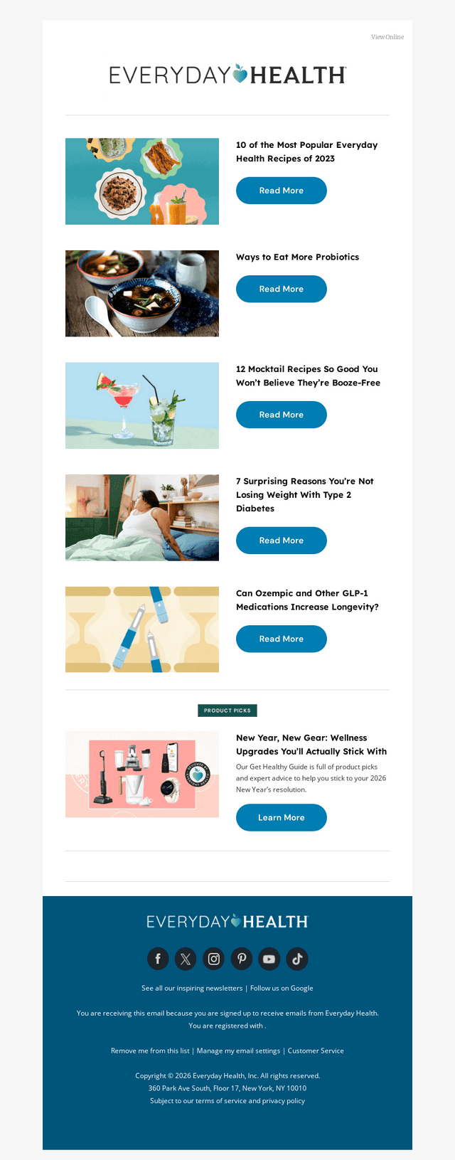 Everyday Health email from Thu, Jan 1, 2026