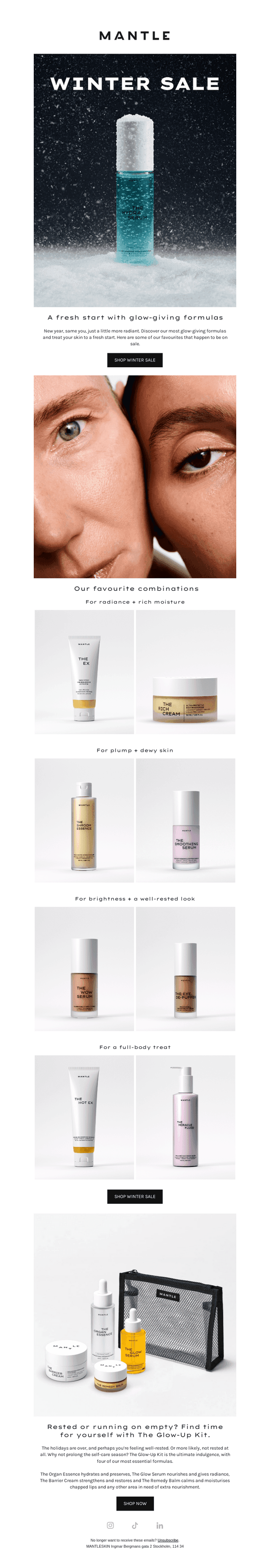 A fresh start with glow-giving formulas