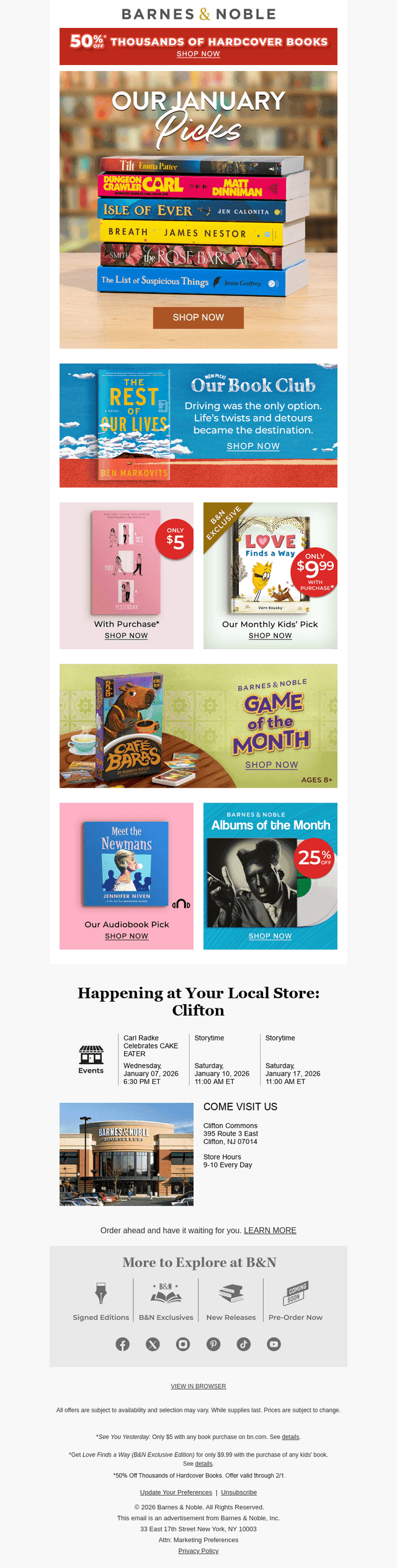 Announcing Our January Picks