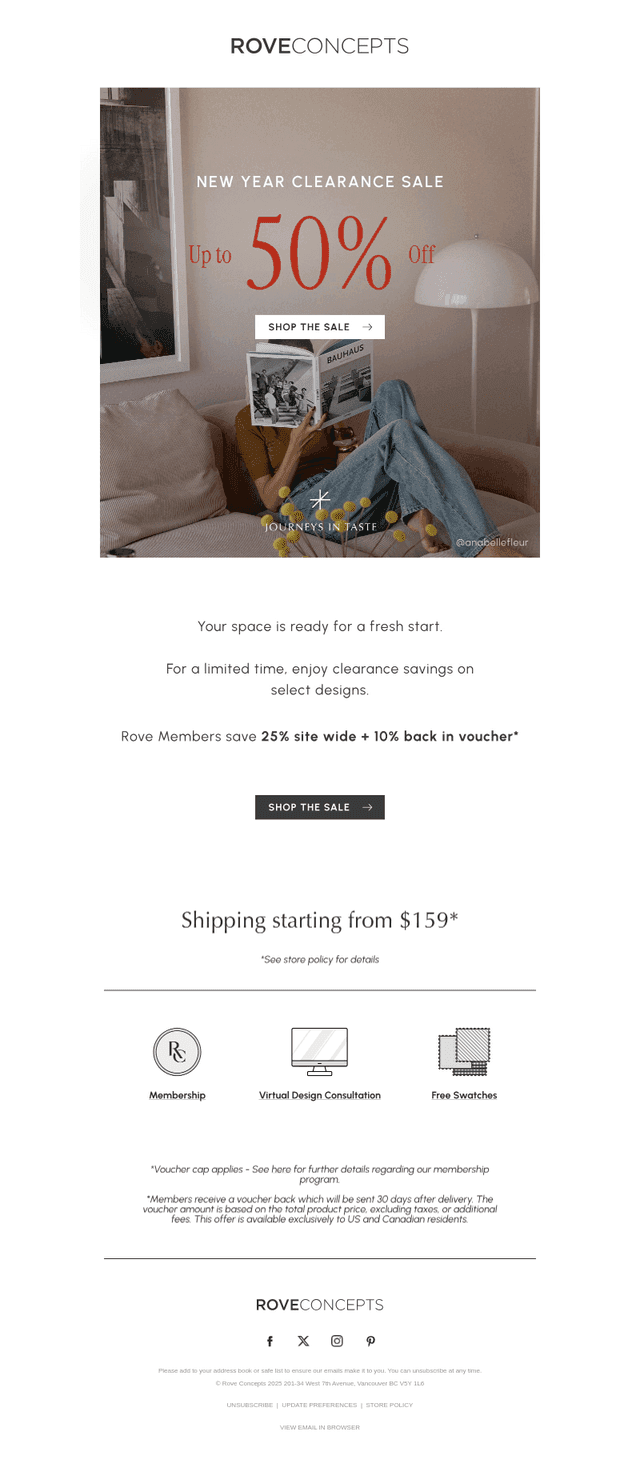 A New Year, Better Value — Clearance Event