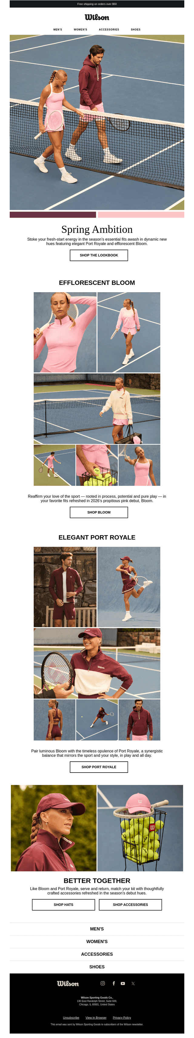 Refreshed, refined — 2026 hue debuts 🎾