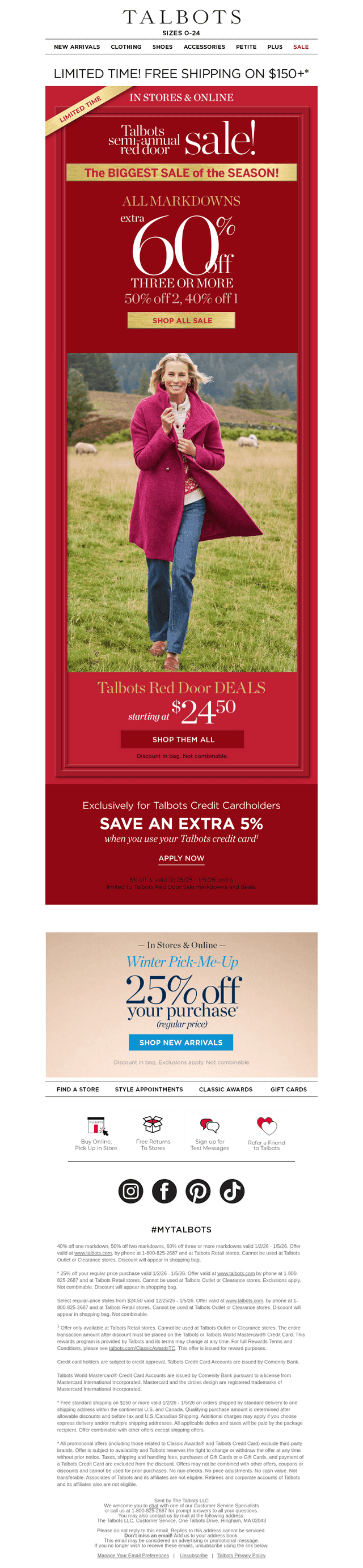 EXTRA 60% off 3+ markdowns or 50% off 2 or 40% off 1