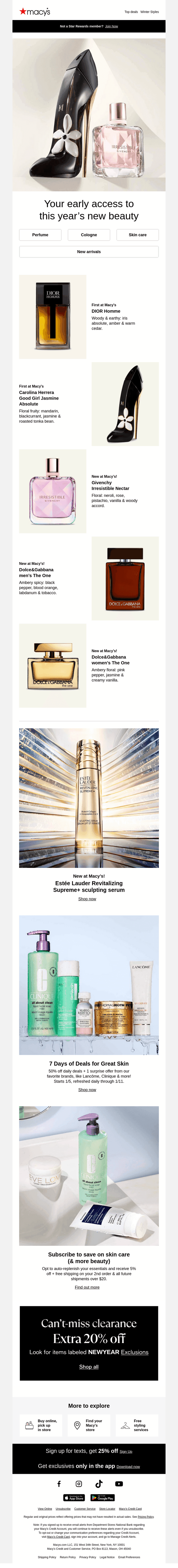 New 2026 fragrances, only at Macy’s