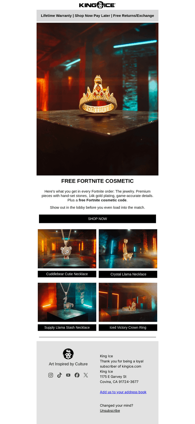 Free Fortnite Cosmetic Inside