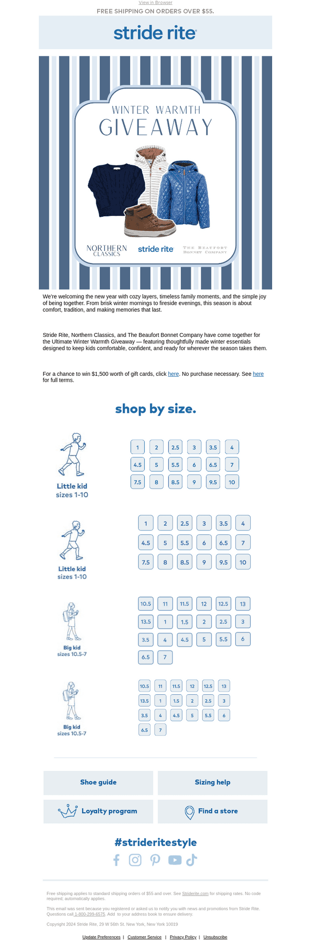 Stride Rite email from Sun, Jan 4, 2026
