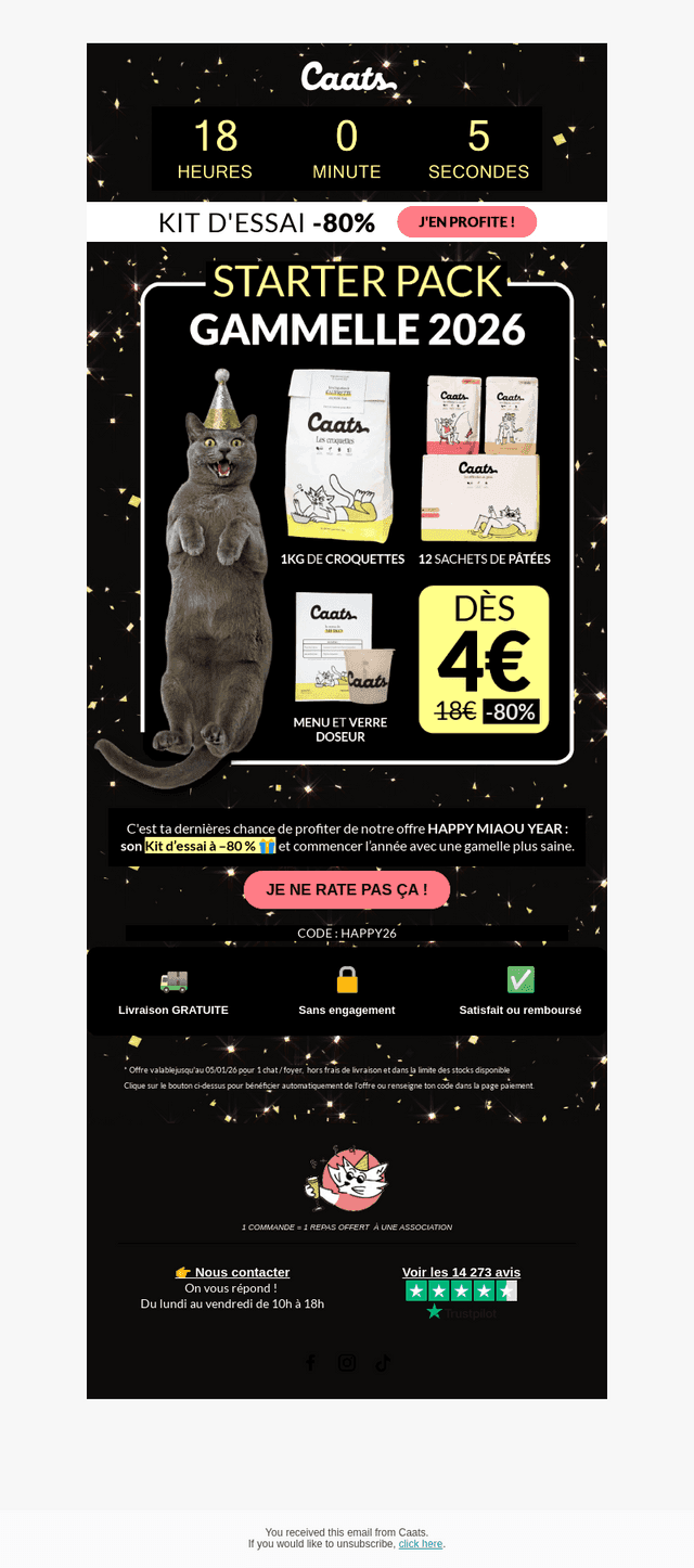 Son kit dès 4€, c'est bientôt fini... 🙀