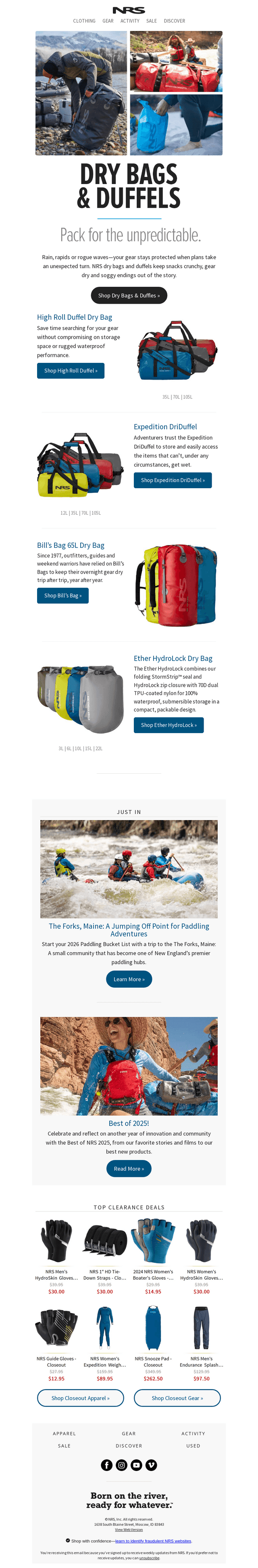 Dry Bags: Because Water Always Shows Up