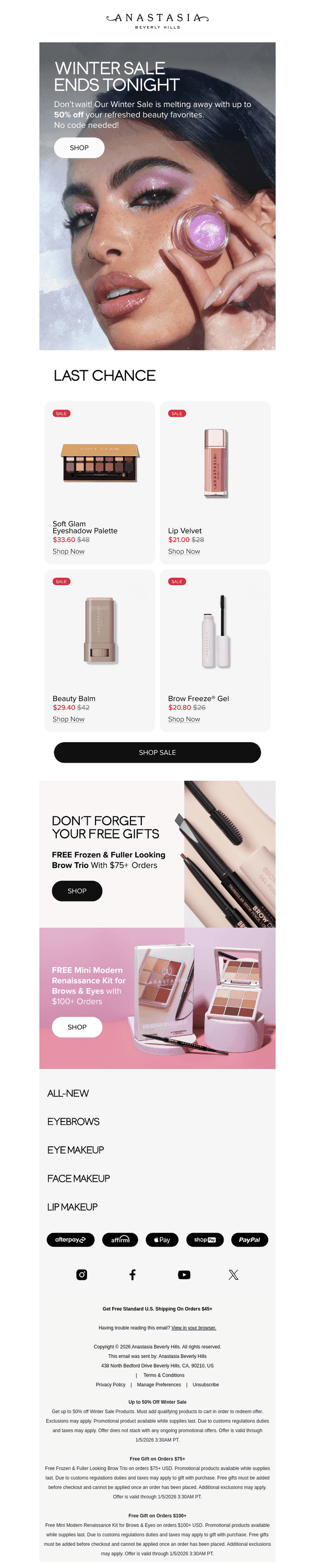 Final Hours! Up to 50% off